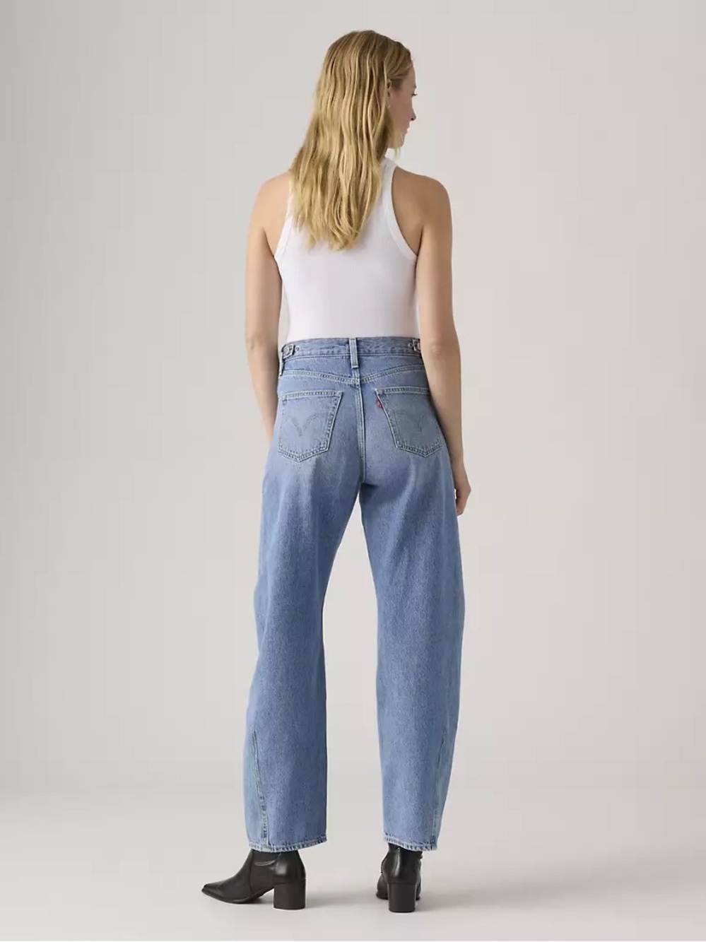 NWT Levi’s Cinch Barrel Leg Jeans Size 27 High Rise, 100% Cotton - Picture 3 of 15